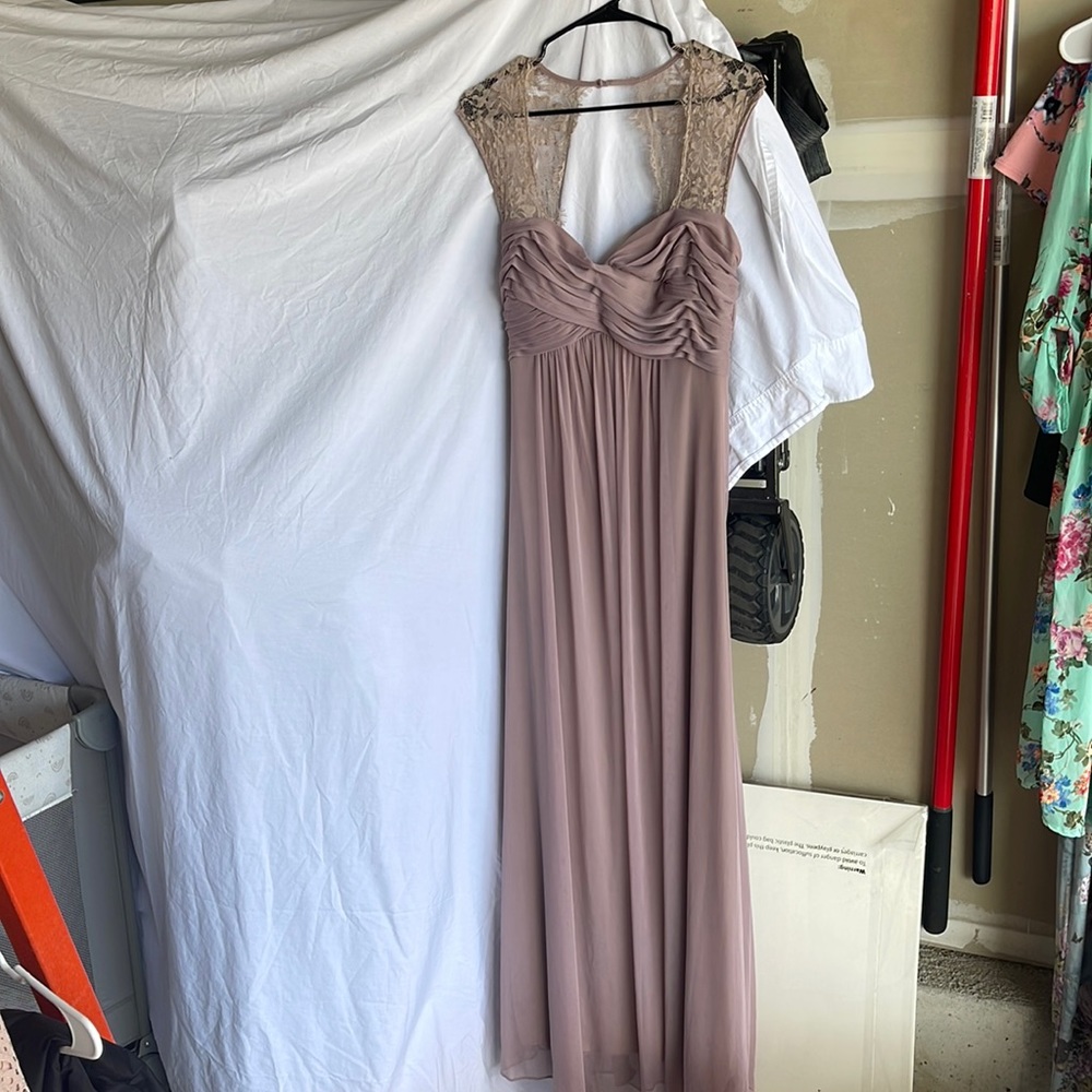 Pinkblush Maternity evening gown with sash